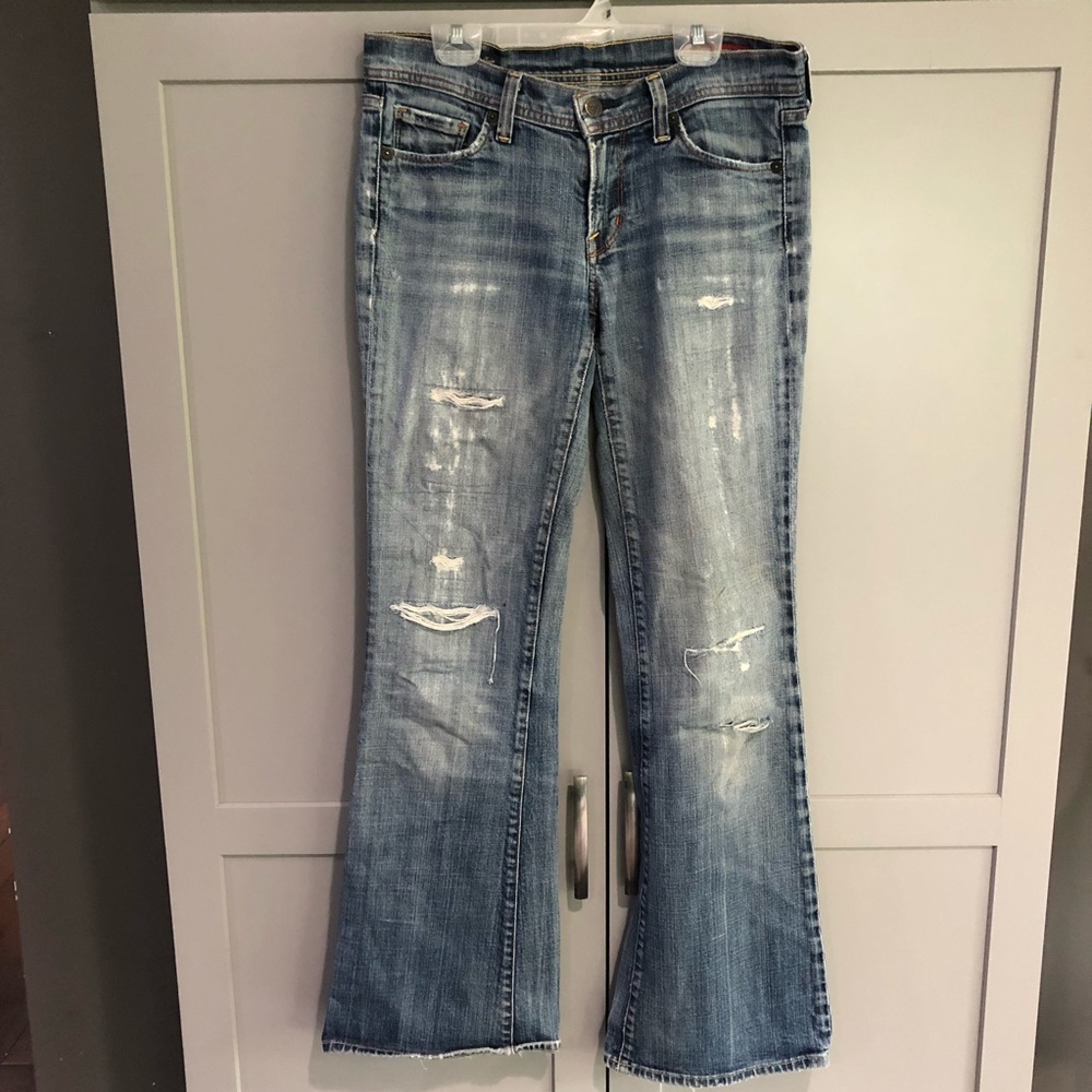 COH | Ingrid Low Waist Flair Distressed Jeans 27